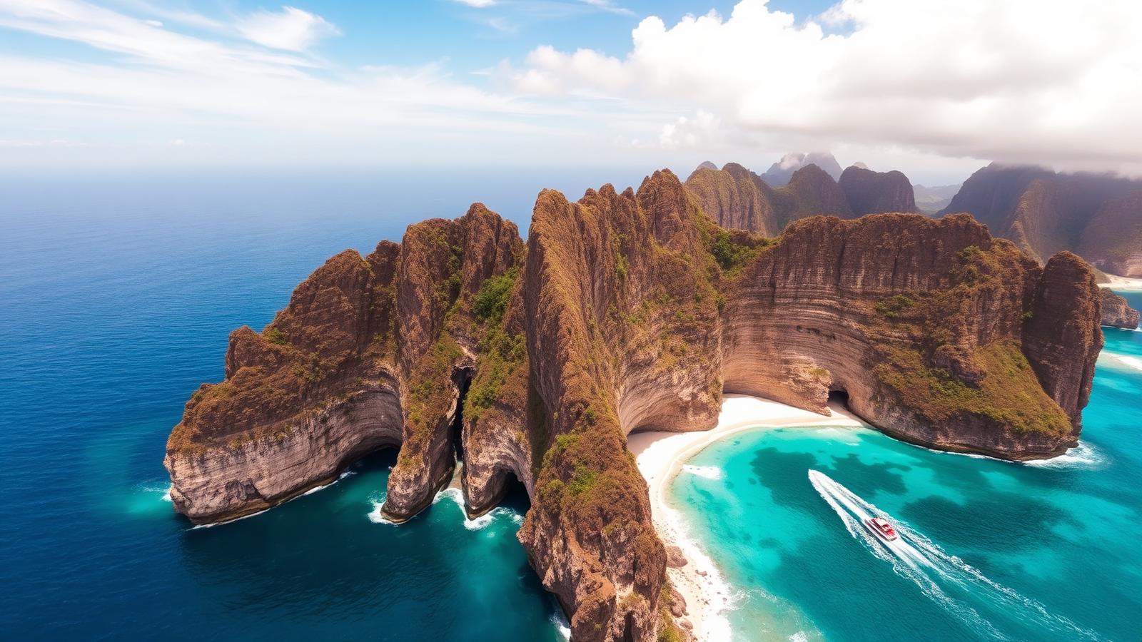 Surrounding islands